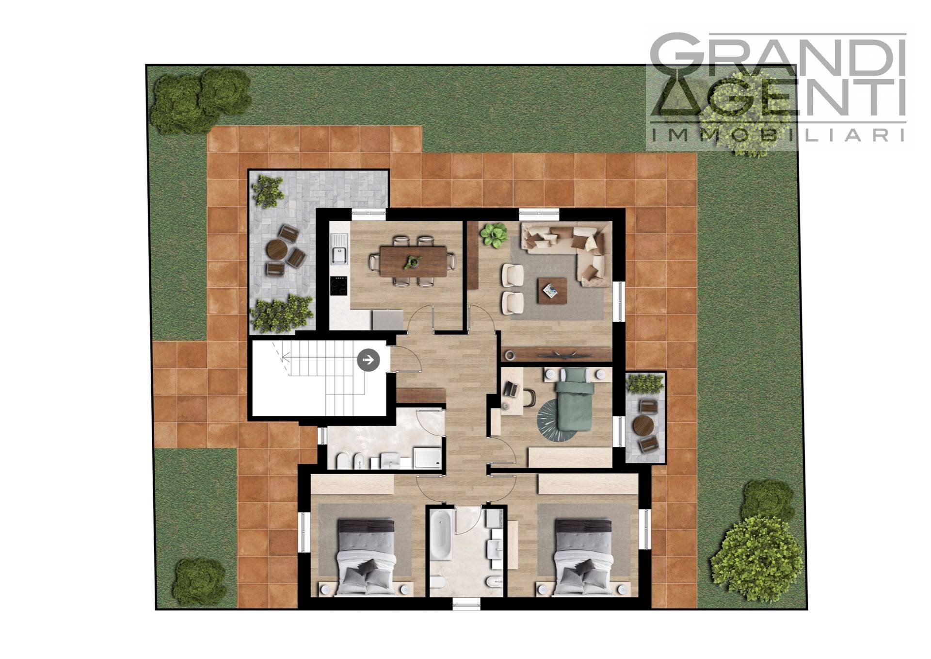 Foto 40 - Appartamento via enrico da porto
 
1, Grezzana - planimetria 1