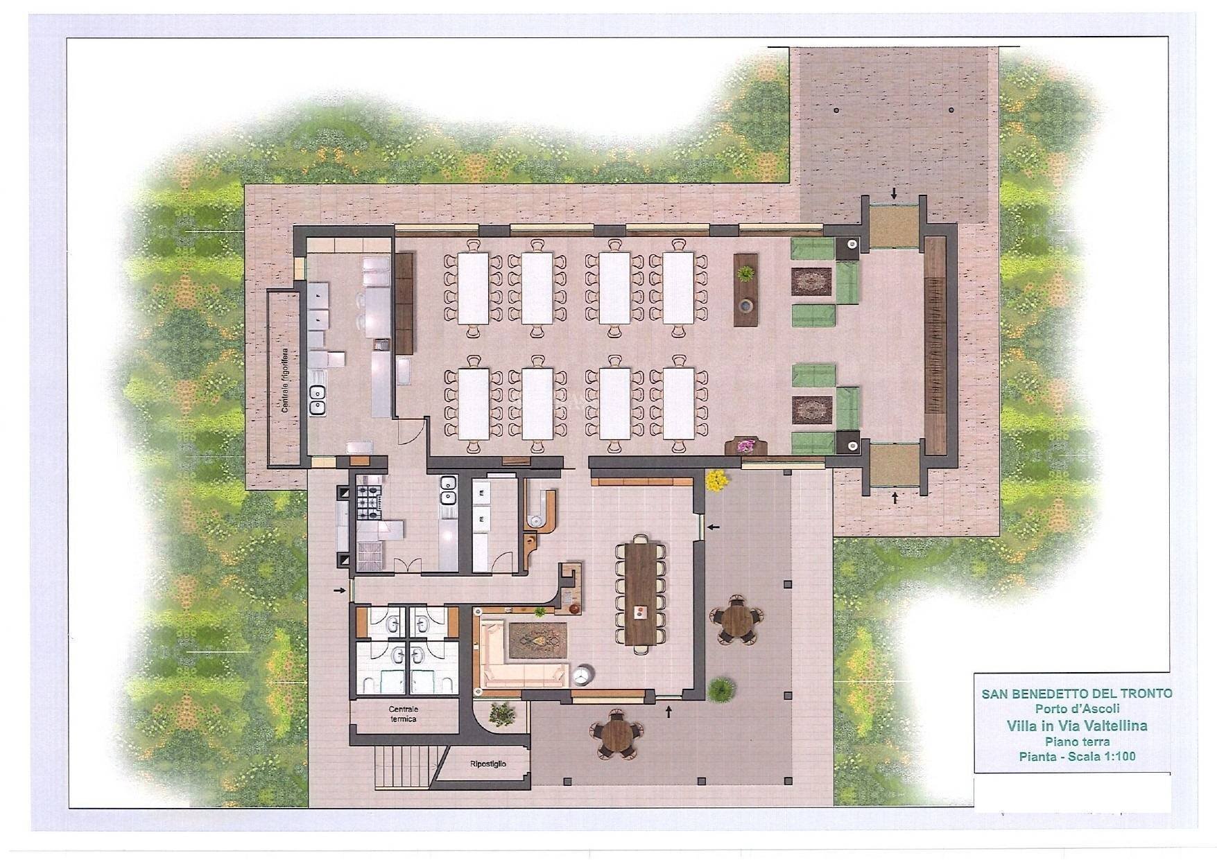 Foto 6 - Villa Via Valtellina
 
30, San Benedetto del Tronto - planimetria 1