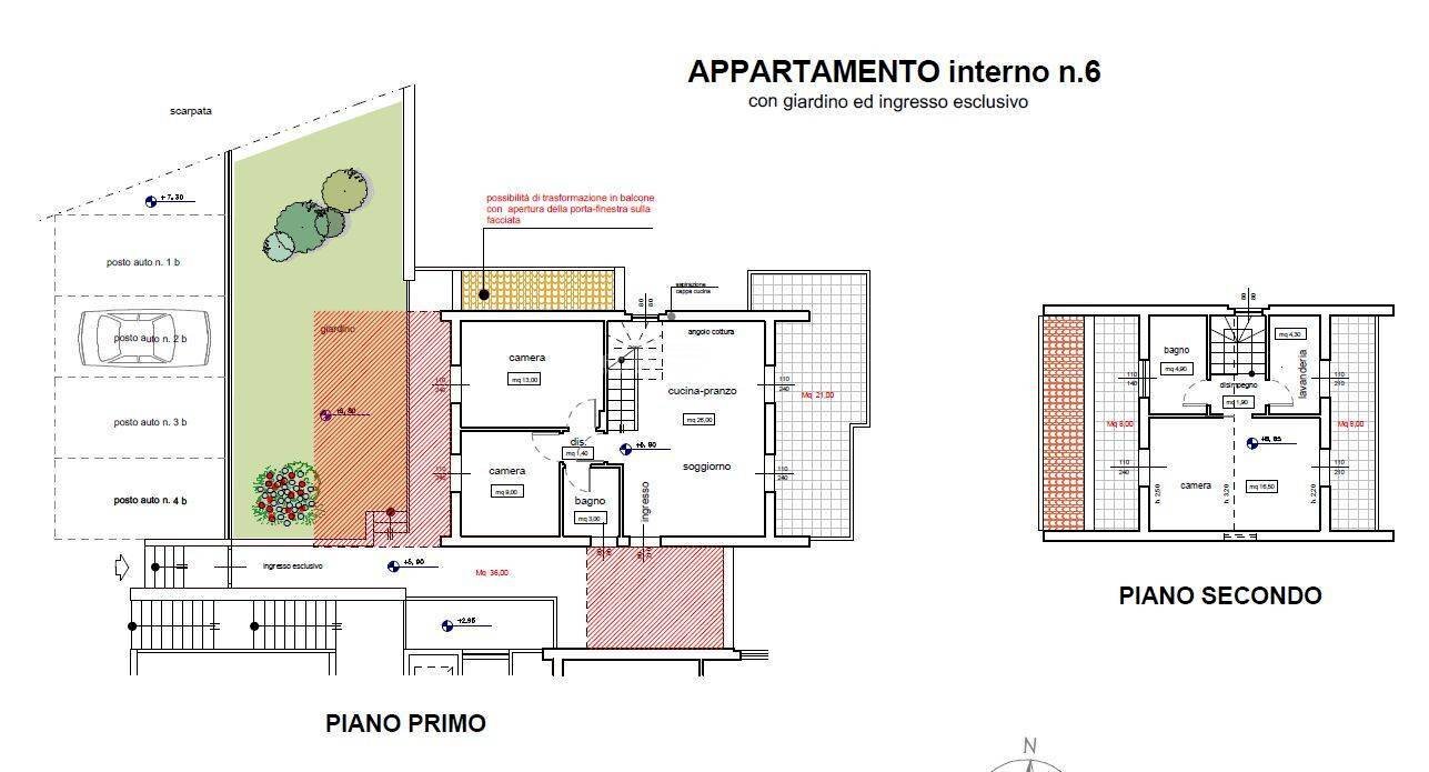 Foto 26 - Casa semi indipendente Via Della Tartana, Acquaviva Picena - planimetria 1