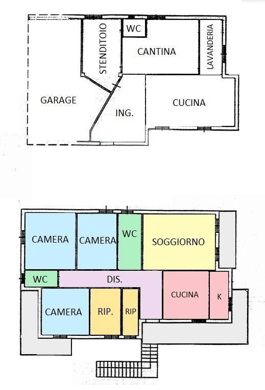 Foto 13 - Independent house Contrada di là di Menocchia, 63063 Carassai AP
 
40, Carassai - floor plans 1
