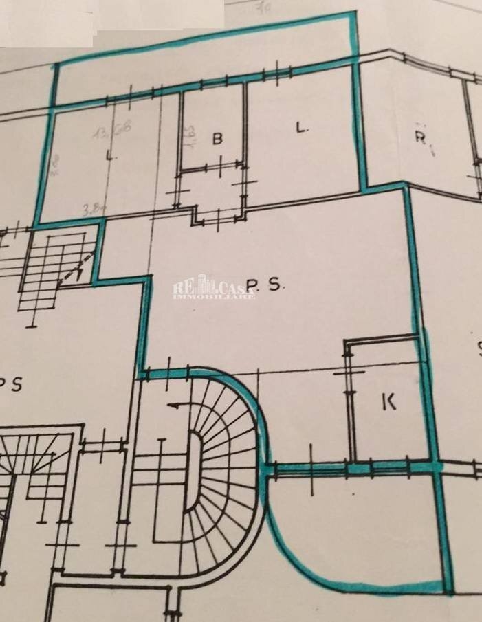 Foto 24 - Trilocale via fermo, Folignano - planimetria 1