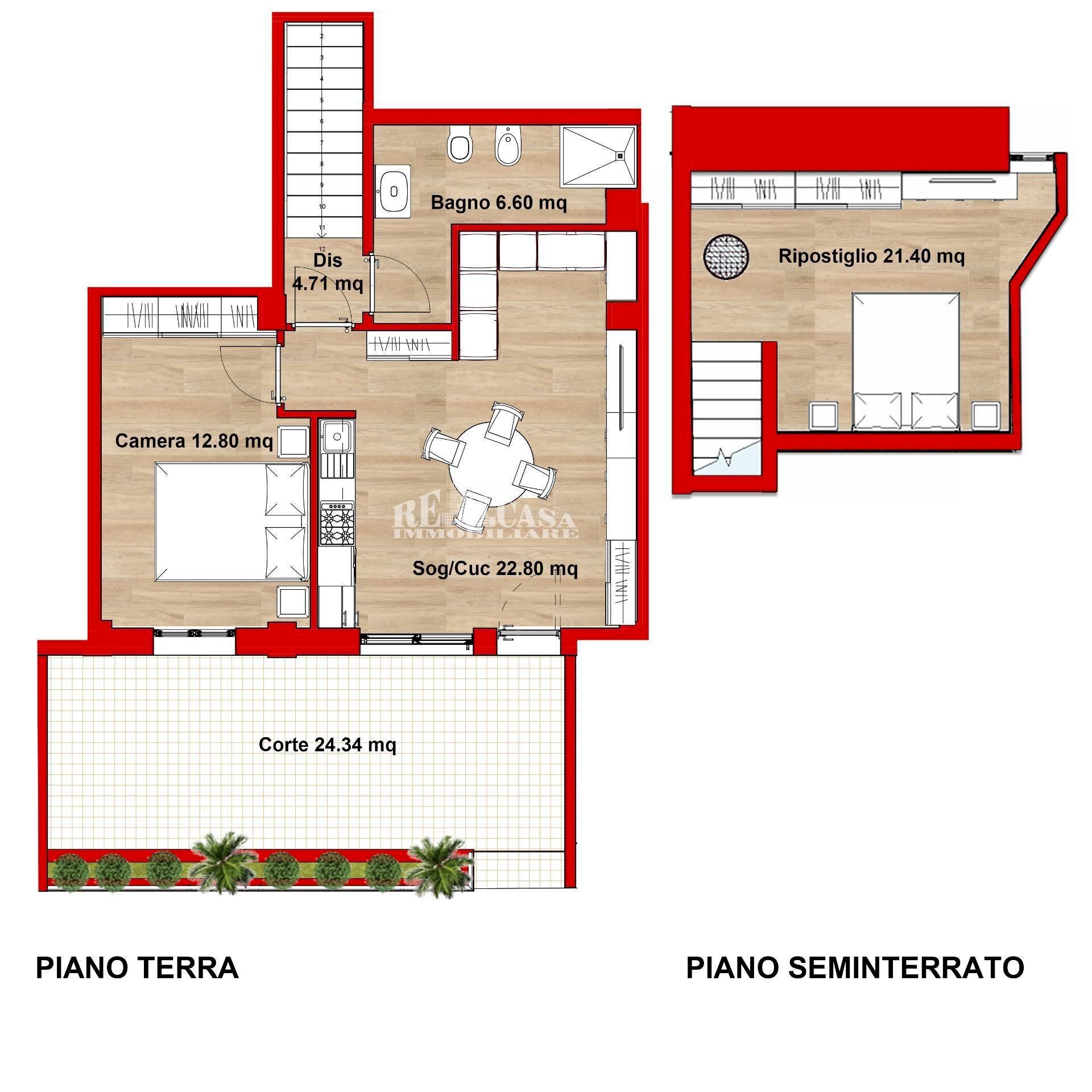 Foto 2 - Three-room apartment Via Guglielmo Marconi
 
24, San Benedetto del Tronto - floor plans 1