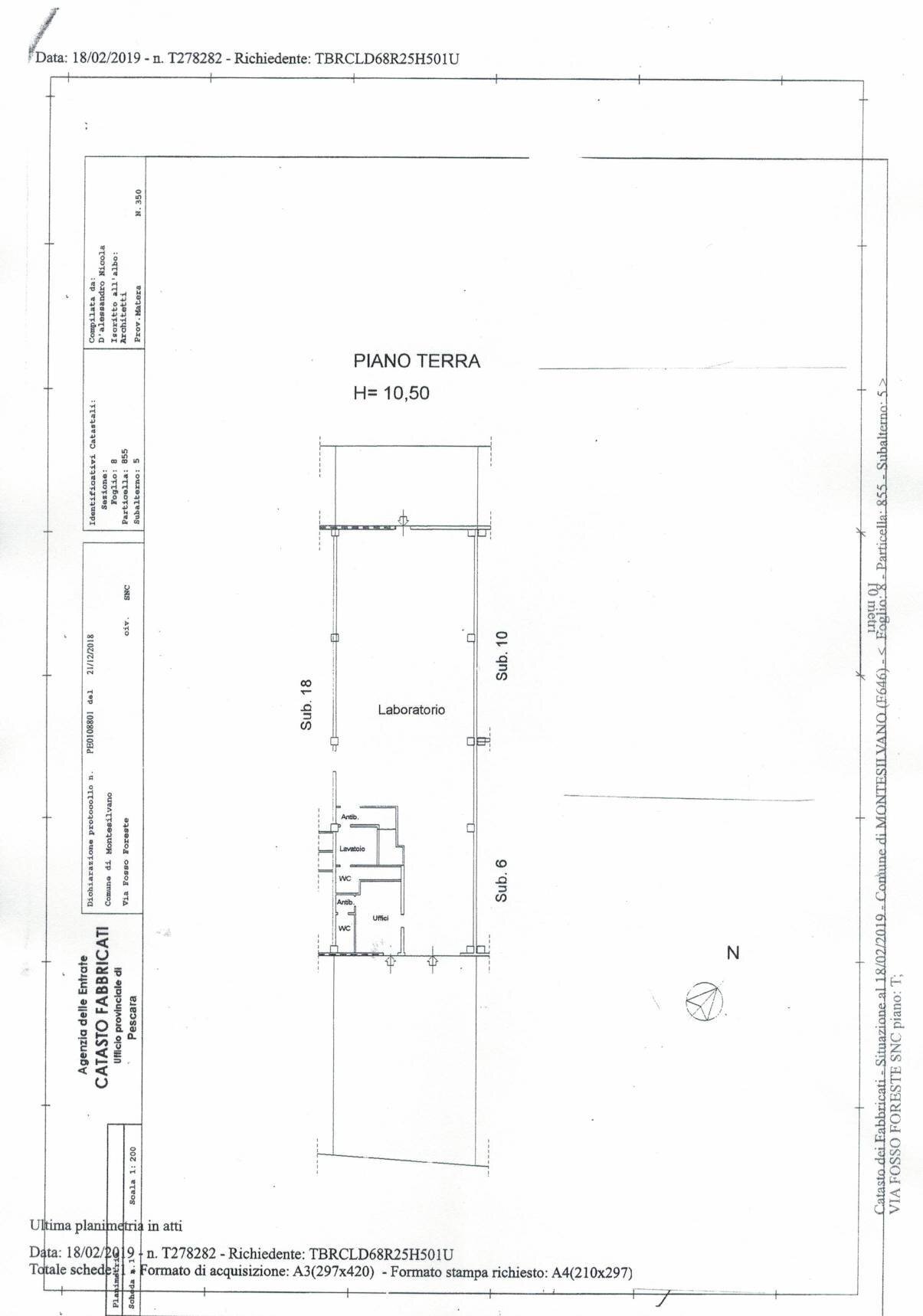 Foto 5 - Capannone Via Fosso Foreste
 
10, Montesilvano - planimetria 1