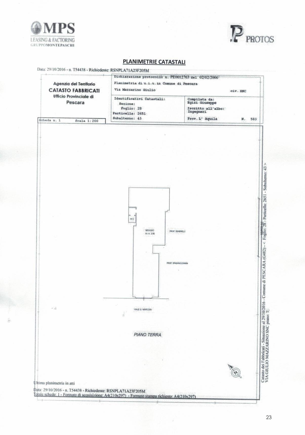 Foto 5 - Locale Commerciale Viale Marconi, Pescara - planimetria 1