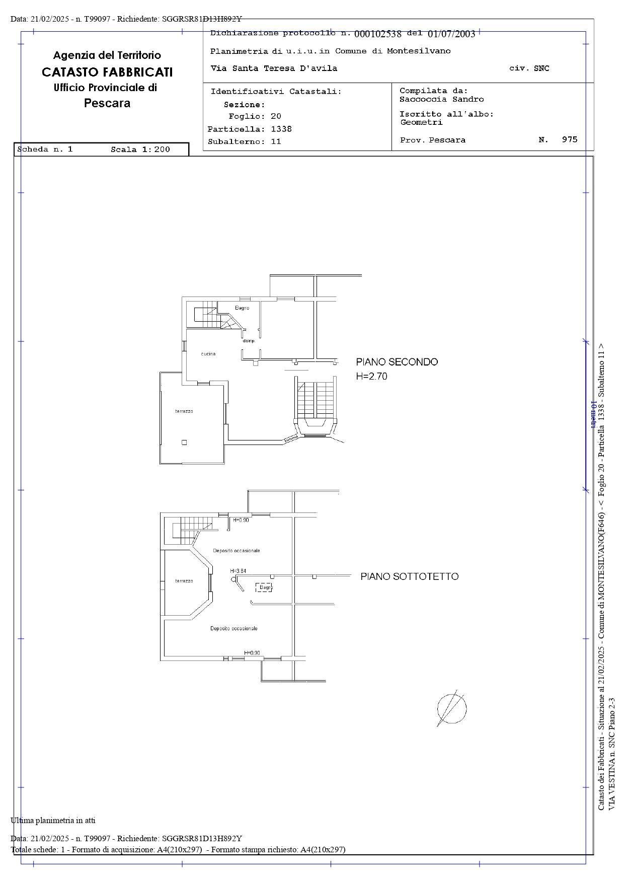 Foto 32 - Appartamento Via Santa Teresa D'Avila
 
4, Montesilvano - planimetria 1