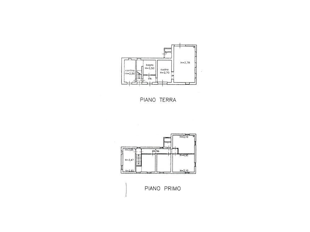 Foto 14 - Villa Via Santa Caterina
 
2, Belvedere Ostrense - floor plans 1