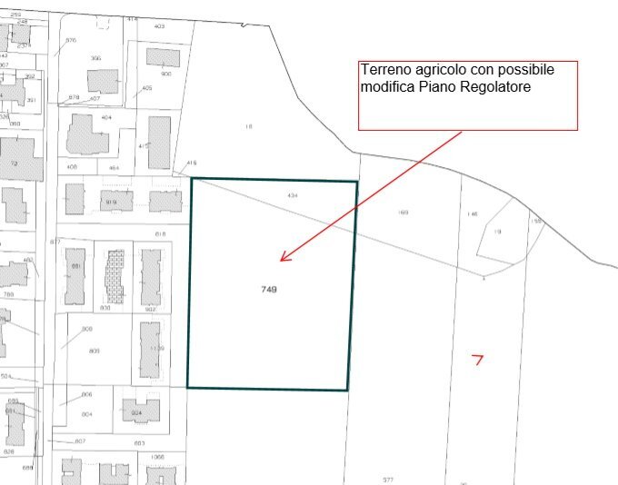 Foto 1 - Terreno agricolo via pantiere, Castelbellino - planimetria 1