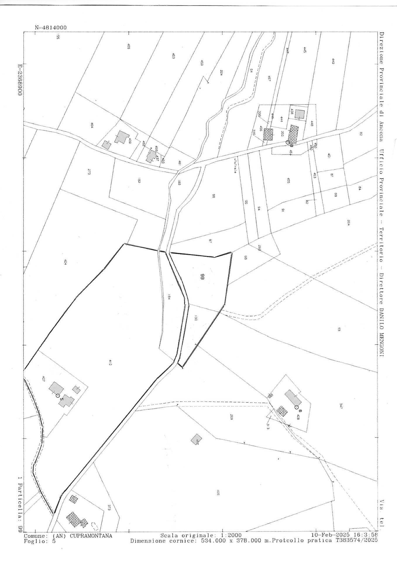 Foto 6 - Rustico Via Forcone
 
1, Cupramontana - planimetria 1