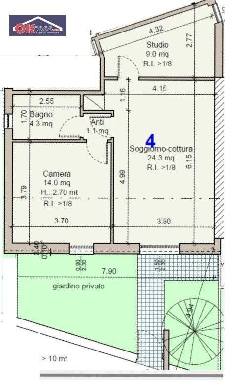 Foto 6 - Trilocale VIA TRENTO
 
1, Villafranca di Verona - planimetria 1