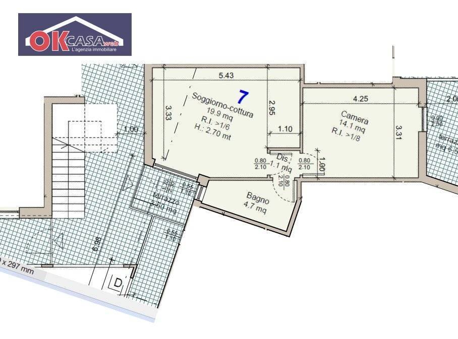 Foto 5 - Two-room apartment VIA TRENTO, Villafranca di Verona - floor plans 1