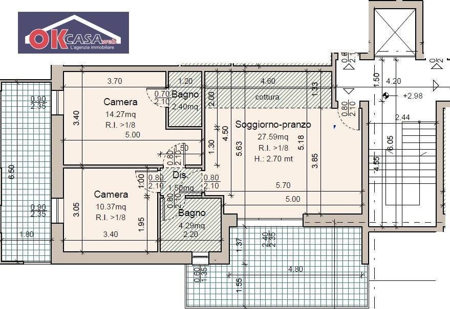 Foto 5 - Quadrilocale VIA ABBA, Peschiera del Garda - planimetria 1