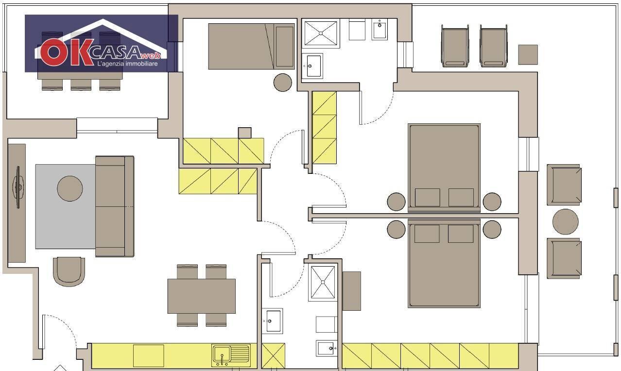 Foto 5 - Quadrilocale VIA ABBA, Peschiera del Garda - planimetria 1