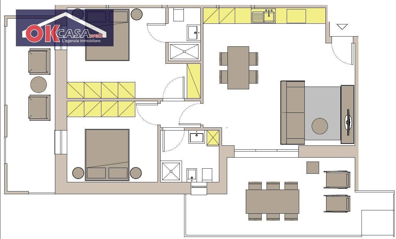 Foto 5 - Quadrilocale VIA ABBA, Peschiera del Garda - planimetria 1