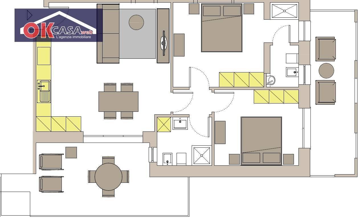 Foto 5 - Quadrilocale VIA ABBA, Peschiera del Garda - planimetria 1