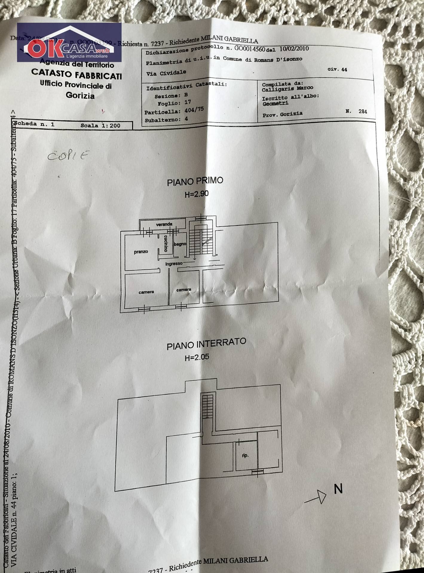 Foto 12 - Four-room apartment Via Cividale, Romans d'Isonzo - floor plans 1