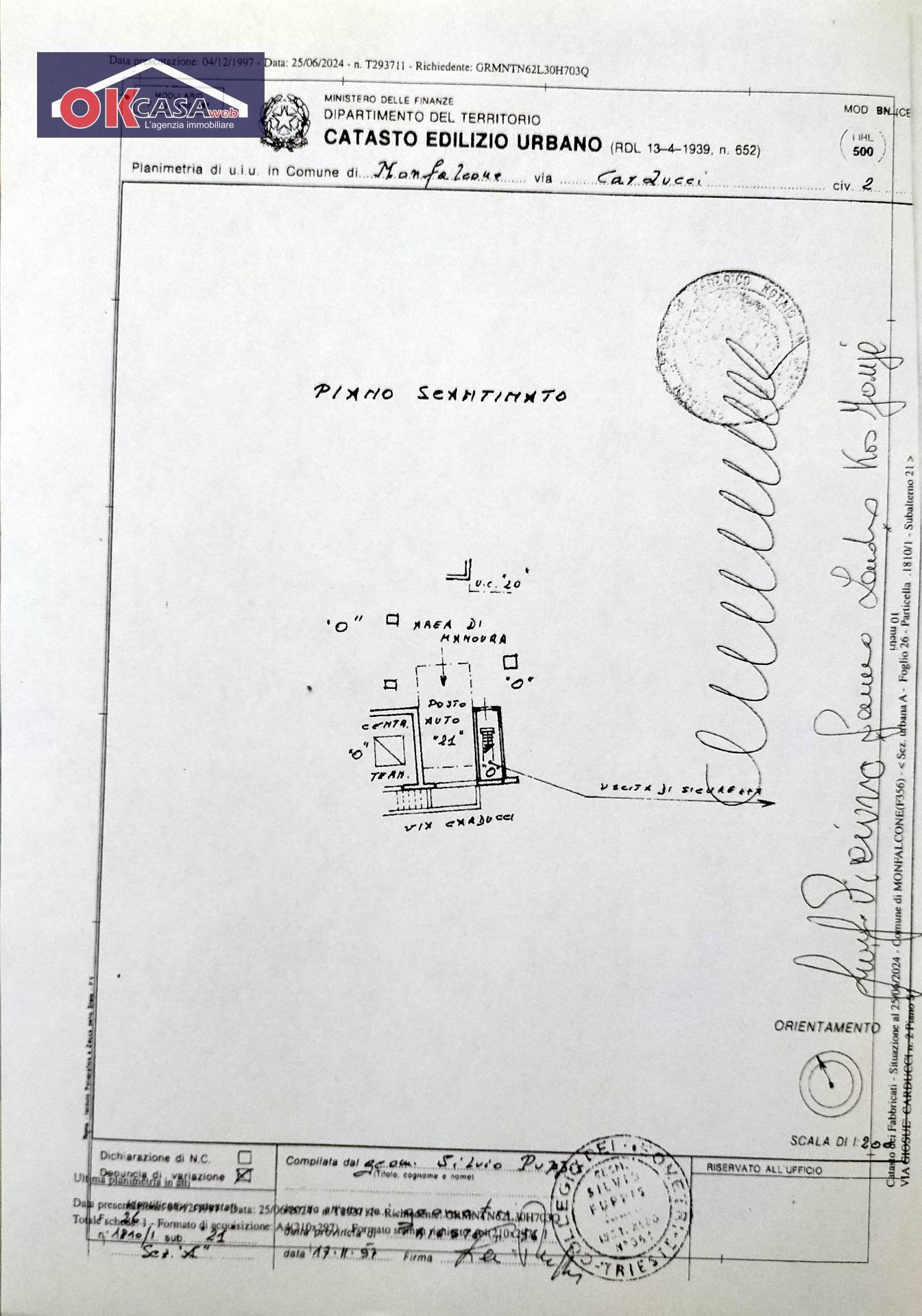 Foto 14 - Appartamento Via Giosuè Carducci, Monfalcone - planimetria 1