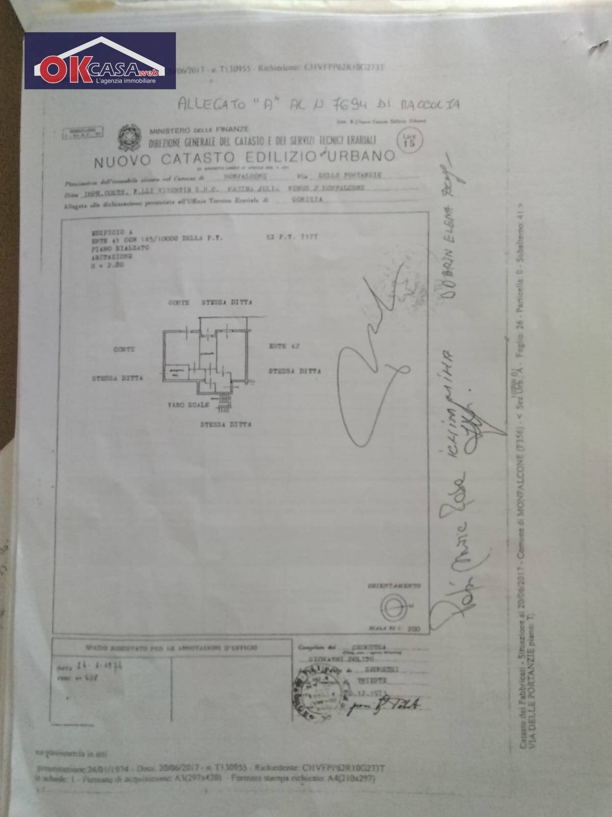 Foto 17 - Quadrilocale Via Portanzie, Monfalcone - planimetria 1