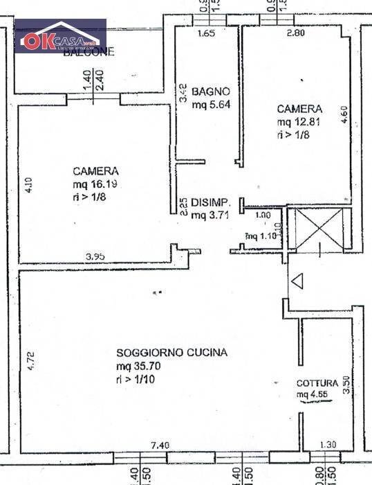 Foto 21 - Quadrilocale via benedettine, Verona - planimetria 1