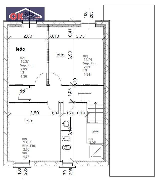 Foto 17 - Independent house unità d'italia
 
1, Zevio - floor plans 1