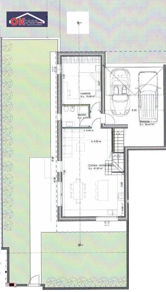 Foto 4 - Villa a Schiera via Unità d'Italia, Zevio - planimetria 1
