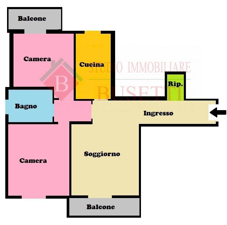 Foto 13 - Trilocale VIA MACALLE'
 
3, Legnano - planimetria 1