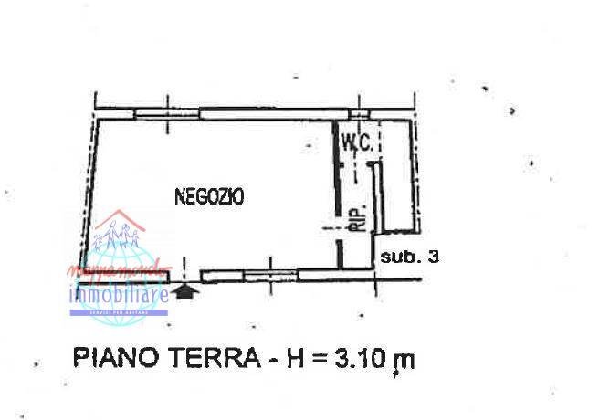 Foto 8 - Office Via Borgo del Ghetto
 
9, Cento - floor plans 1