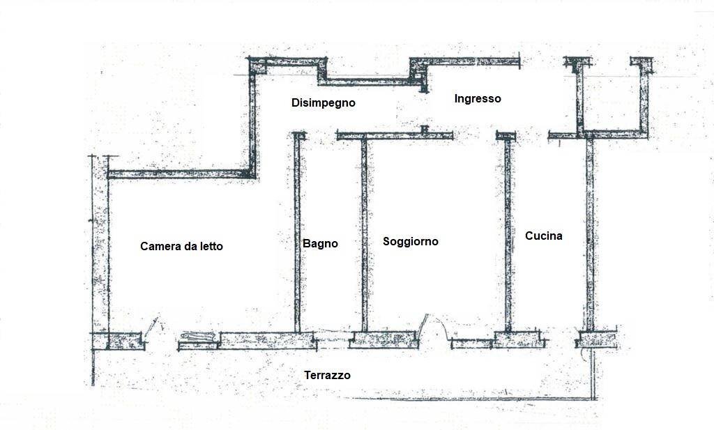 Foto 23 - Trilocale Pontebba - planimetria 1