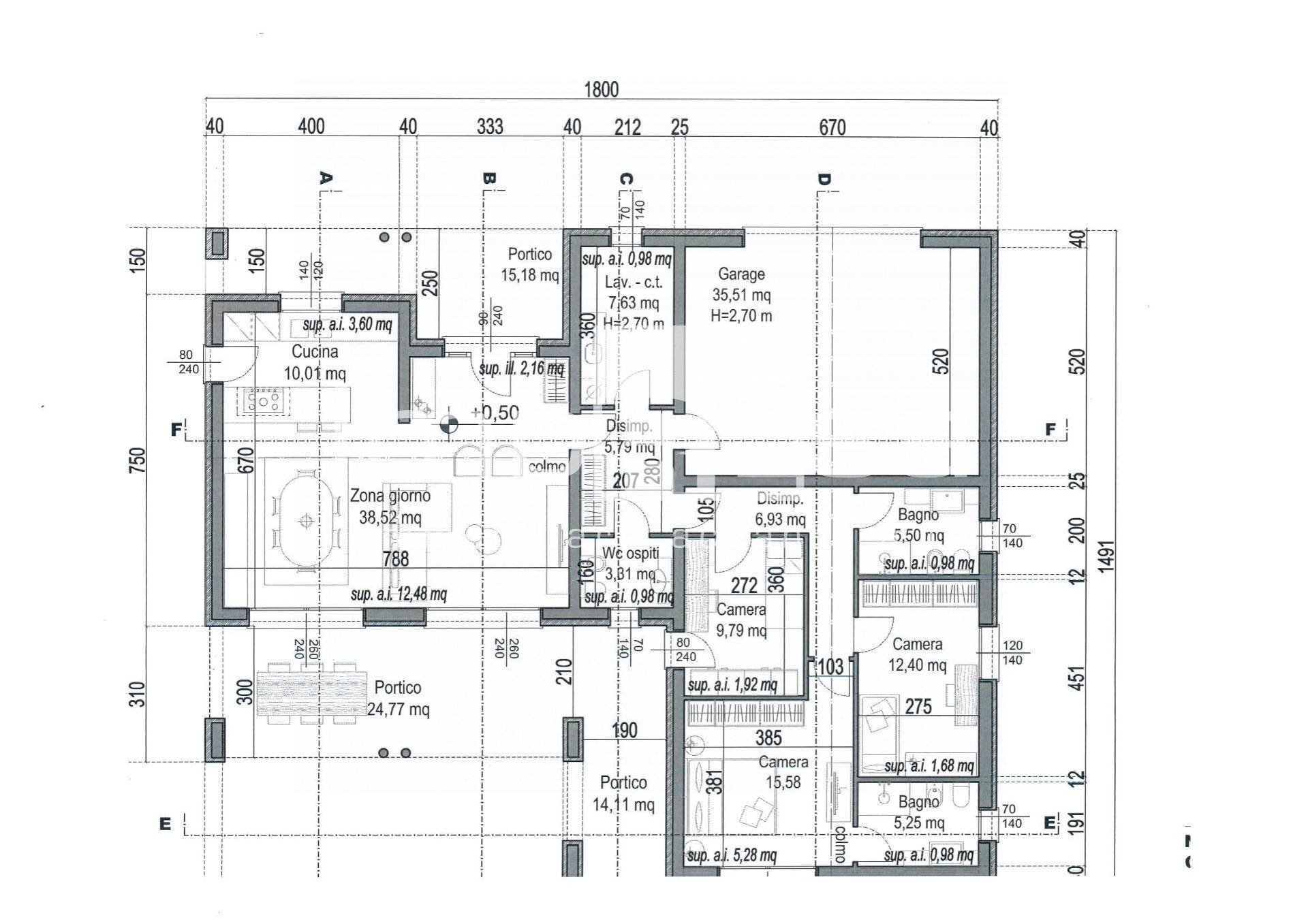 planimetria - Independent house MANZONI, Preganziol - floor plans 1