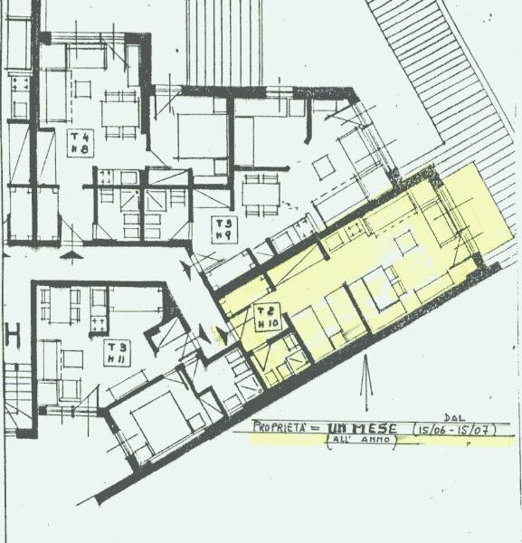 Planimetria dell\'appartamento - Bilocale Località Montecampione, Pisogne - planimetria 1