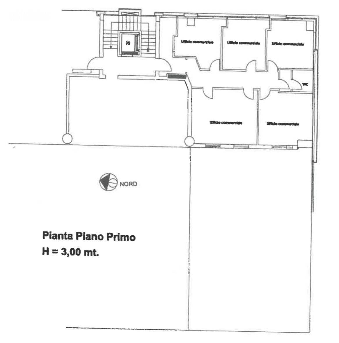 Foto 22 - Ufficio Via Goffredo da Buglione
 
26, San Benedetto del Tronto - planimetria 1