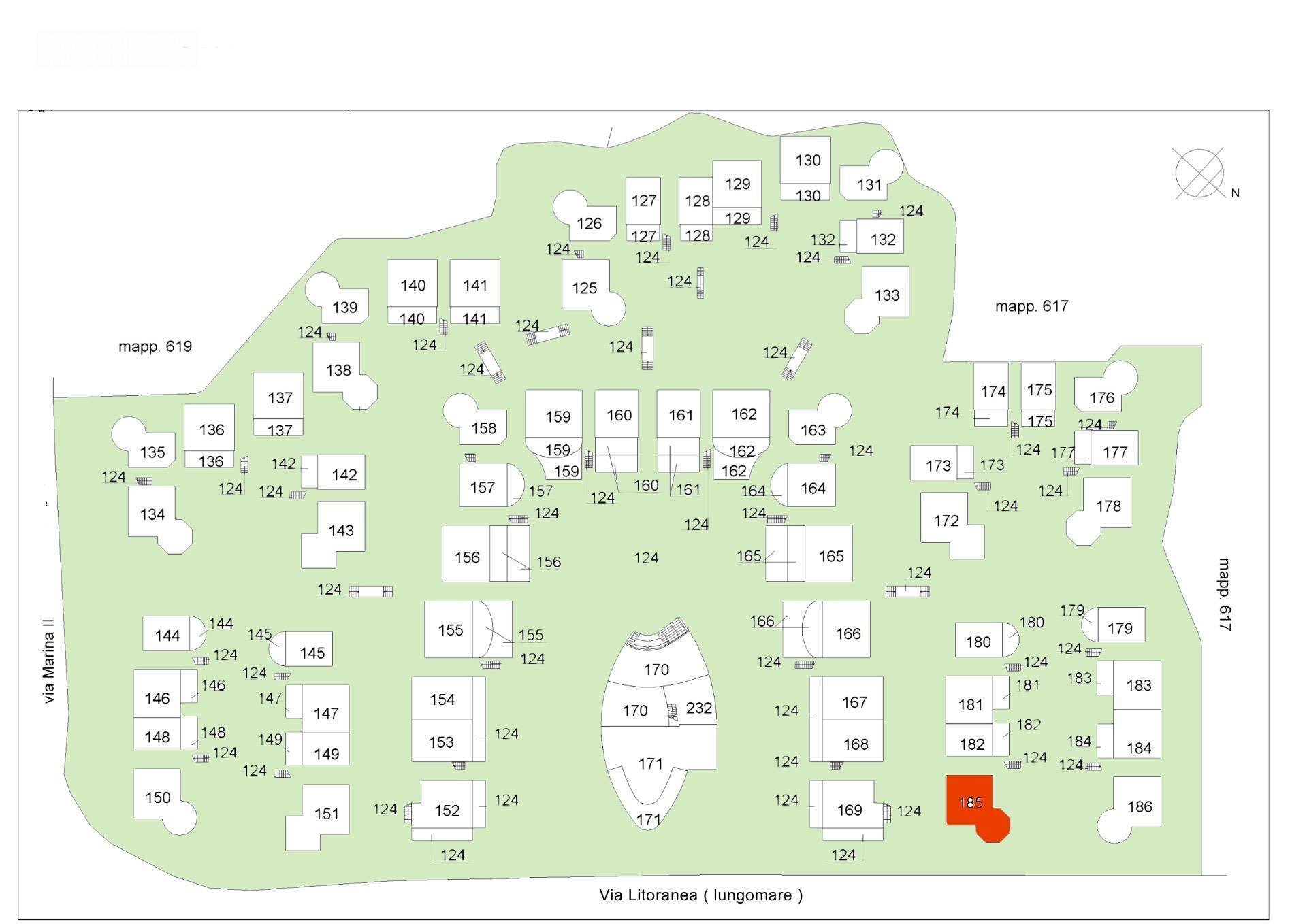 Foto 4 - Quadrilocale Via Litoranea - Complesso Costa Conero
 
185, Numana - planimetria 1