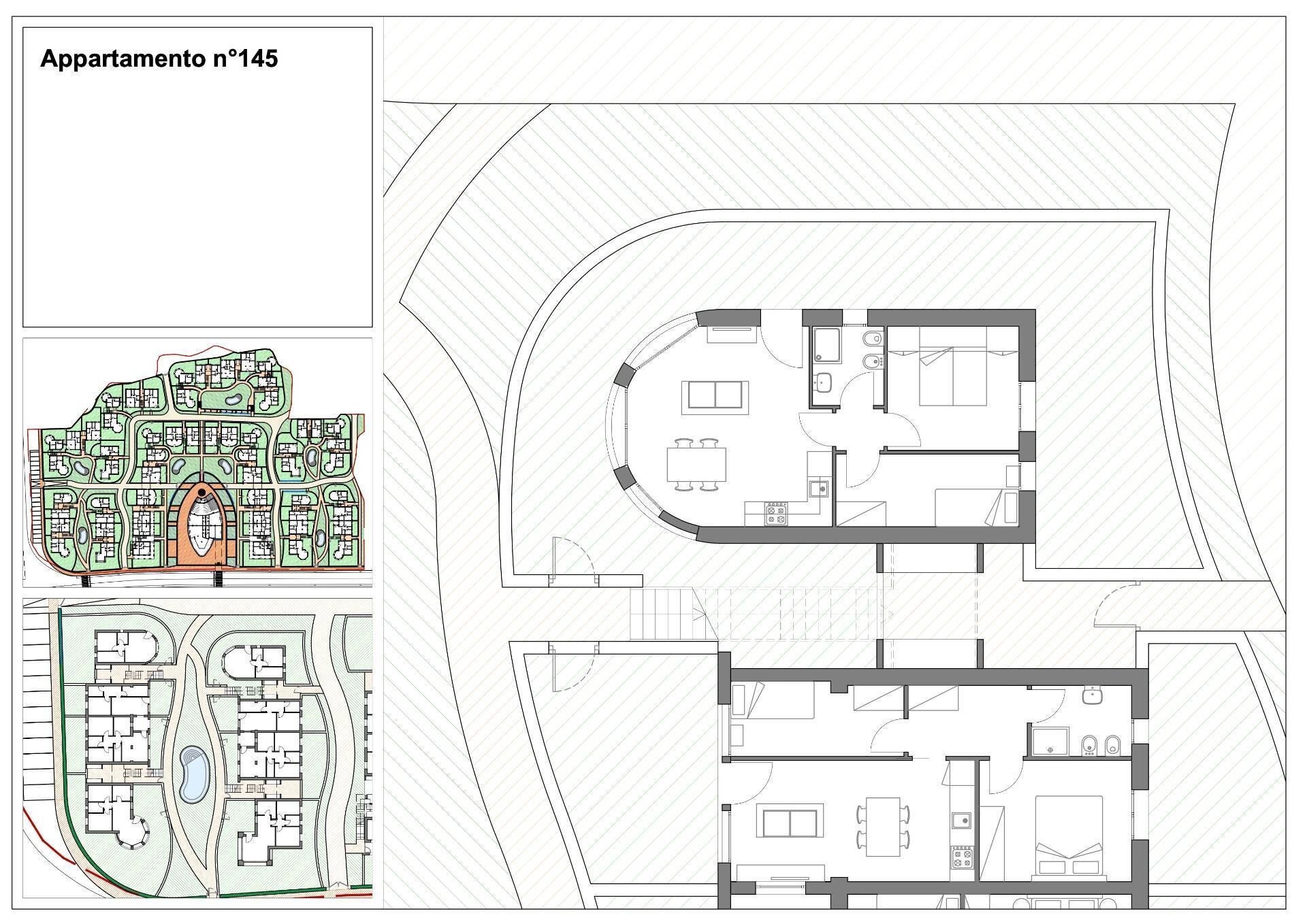 Foto 14 - Three-room apartment Via Litoranea - Complesso Costa Conero
 
145, Numana - floor plans 1