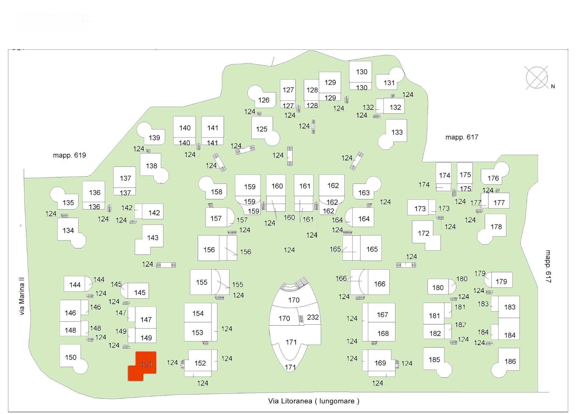 Foto 46 - Appartamento Via Litoranea - Complesso Costa Conero
 
151, Numana - planimetria 1