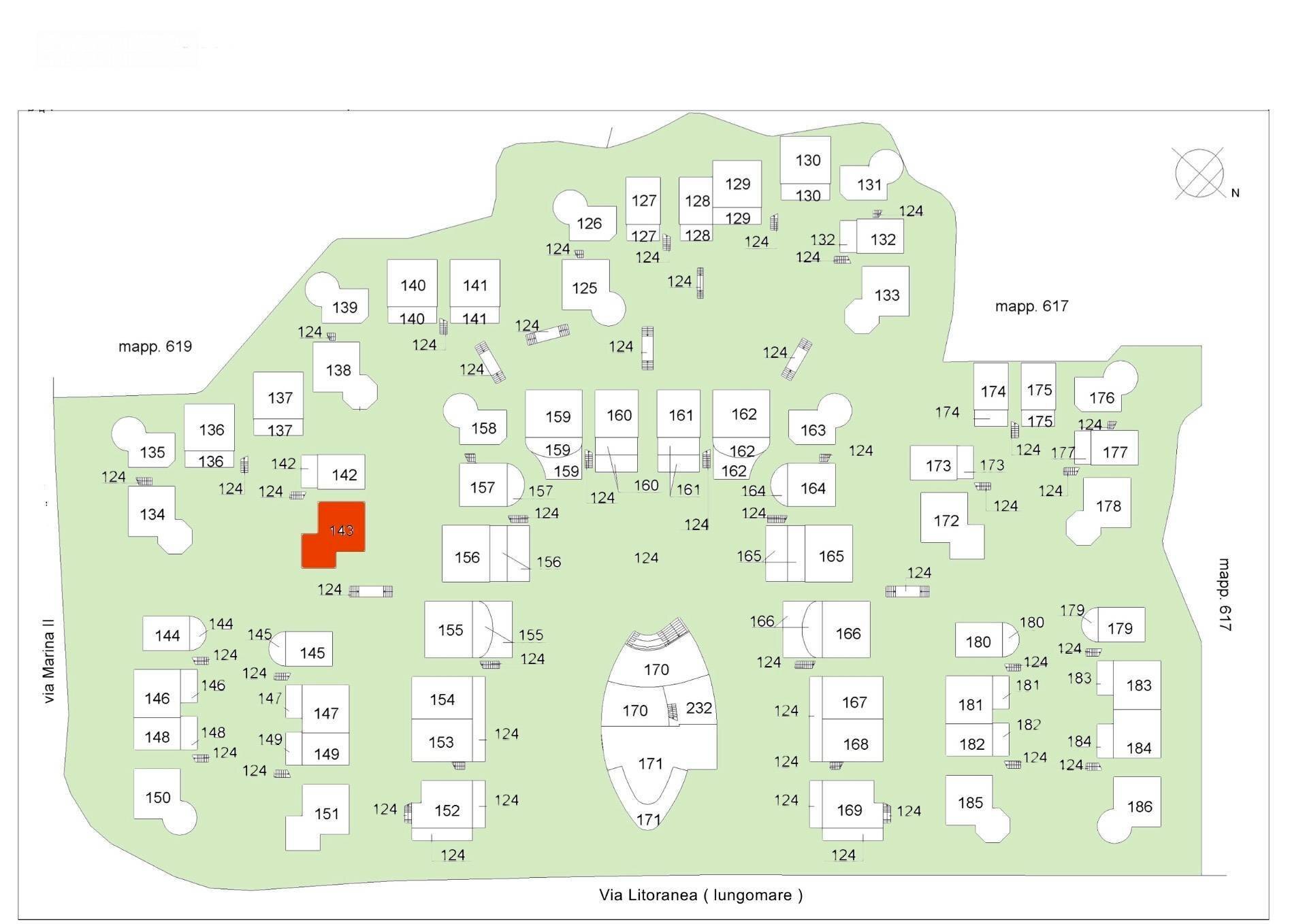 Foto 8 - Quadrilocale Via Litoranea - Complesso Costa Conero
 
143, Numana - planimetria 1
