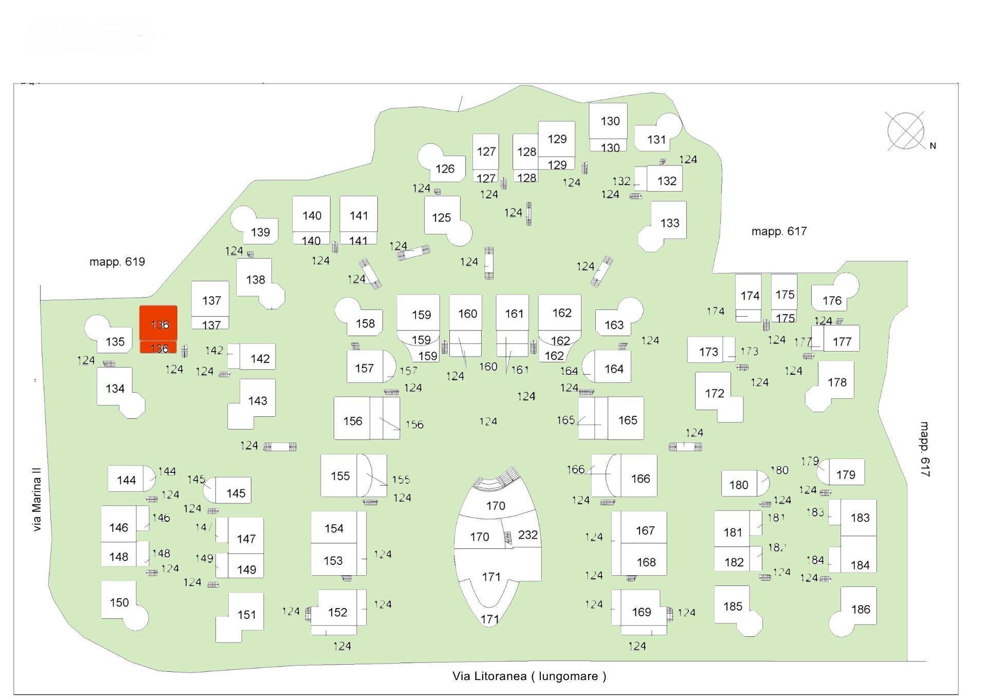 Foto 50 - Appartamento Via Litoranea - Complesso Costa Conero
 
136, Numana - planimetria 1
