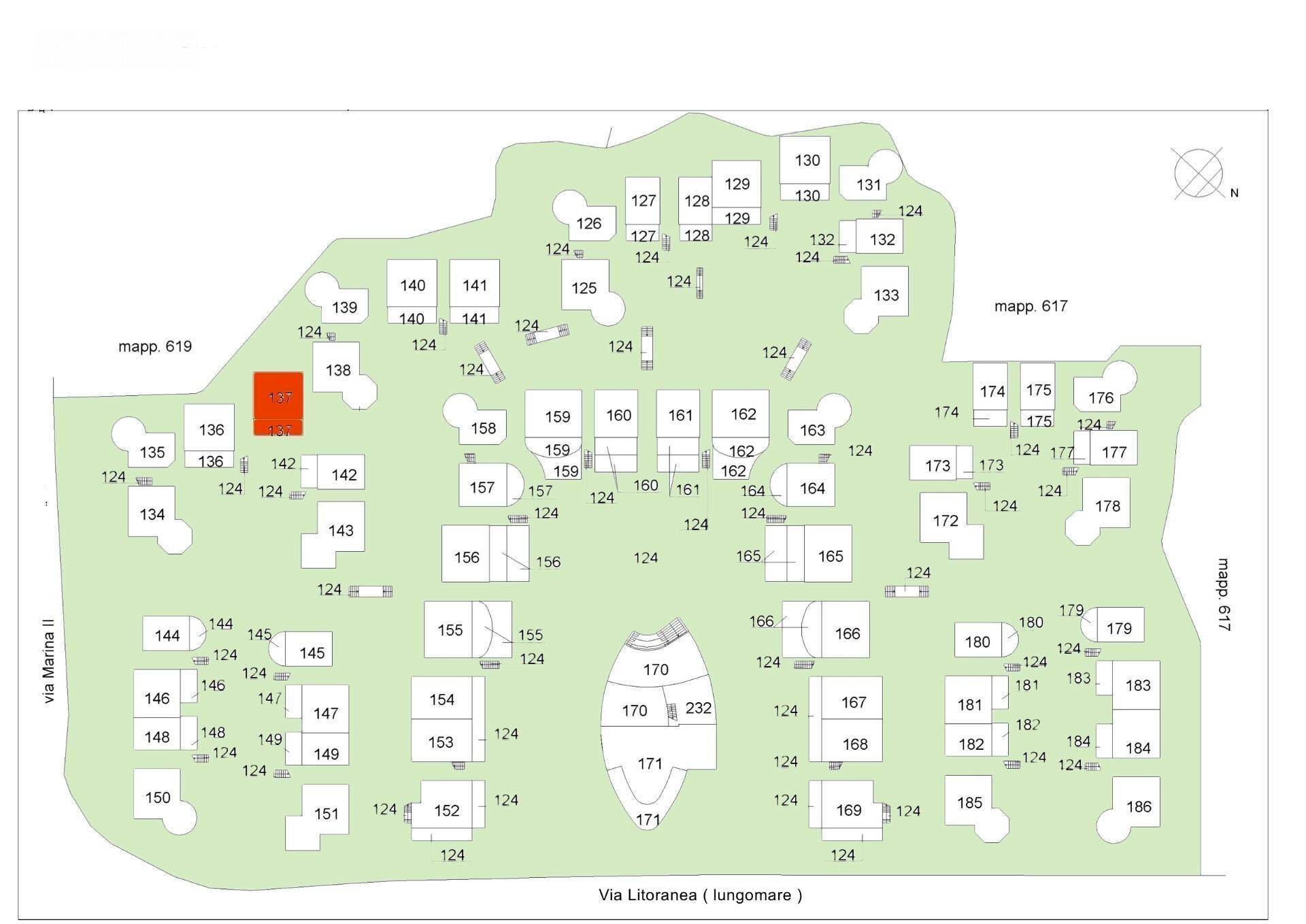 Foto 49 - Appartamento Via Litoranea - Complesso Costa Conero
 
137, Numana - planimetria 1