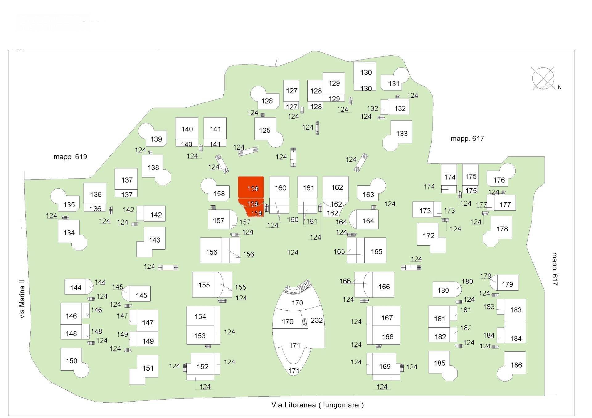 Foto 4 - Appartamento Via Litoranea - Complesso Costa Conero
 
159, Numana - planimetria 1
