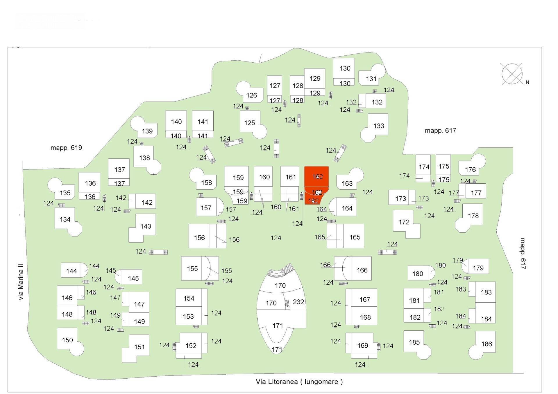 Foto 3 - Appartamento Via Litoranea - Complesso Costa Conero
 
162, Numana - planimetria 1