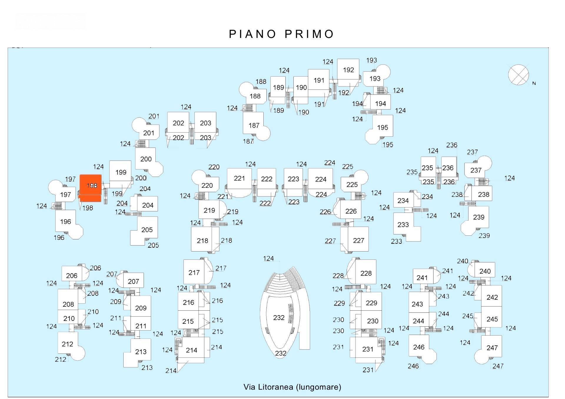 Foto 4 - Quadrilocale Via Litoranea - Complesso Costa Conero
 
198, Numana - planimetria 1