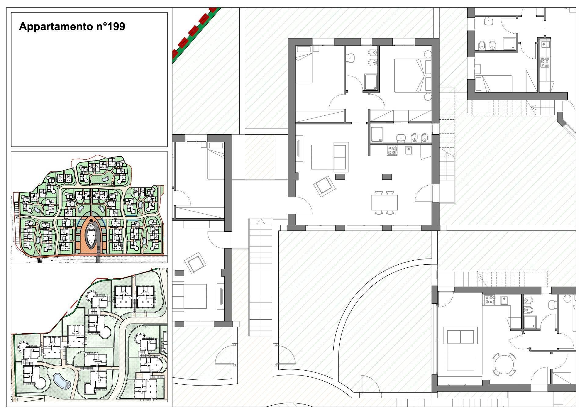 Foto 6 - Quadrilocale Via Litoranea - Complesso Costa Conero
 
199, Numana - planimetria 1
