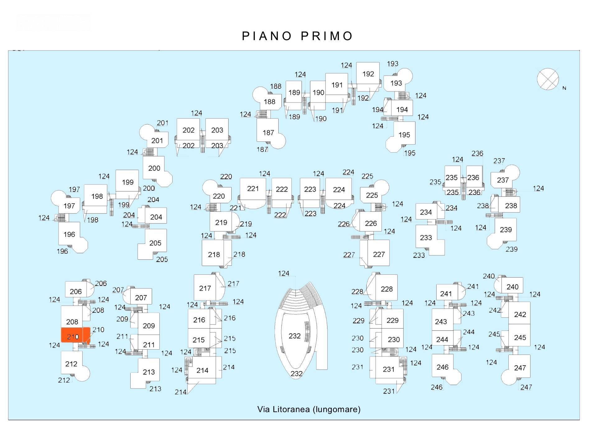 Foto 8 - Quadrilocale Via Litoranea - Complesso Costa Conero
 
210, Numana - planimetria 1