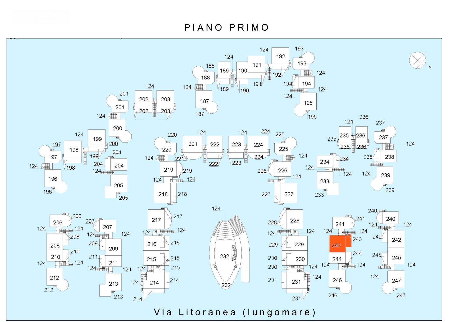 Foto 43 - Quadrilocale Via Litoranea - Complesso Costa Conero
 
243, Numana - planimetria 1