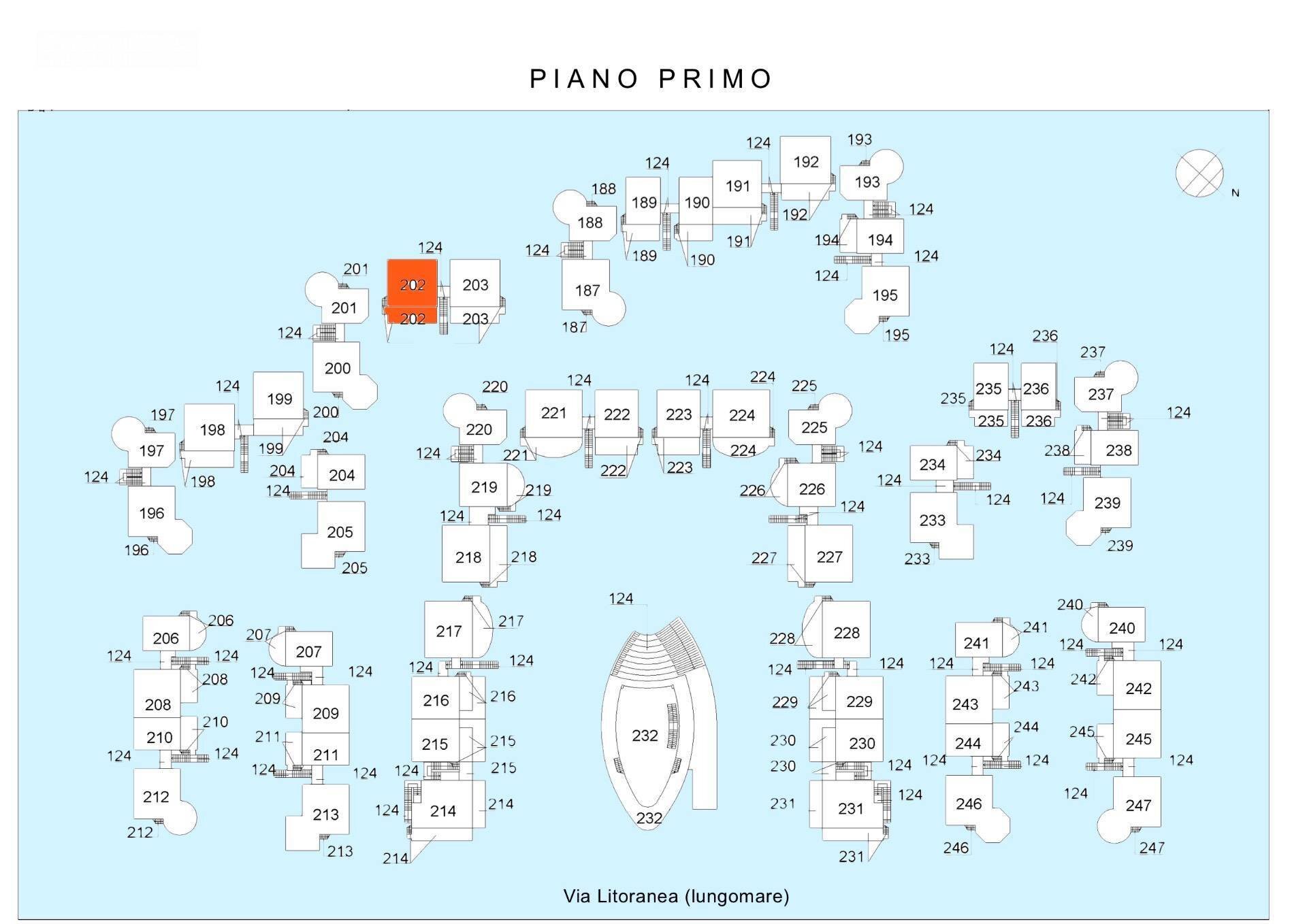 Foto 4 - Quadrilocale Via Litoranea - Complesso Costa Conero
 
202, Numana - planimetria 1