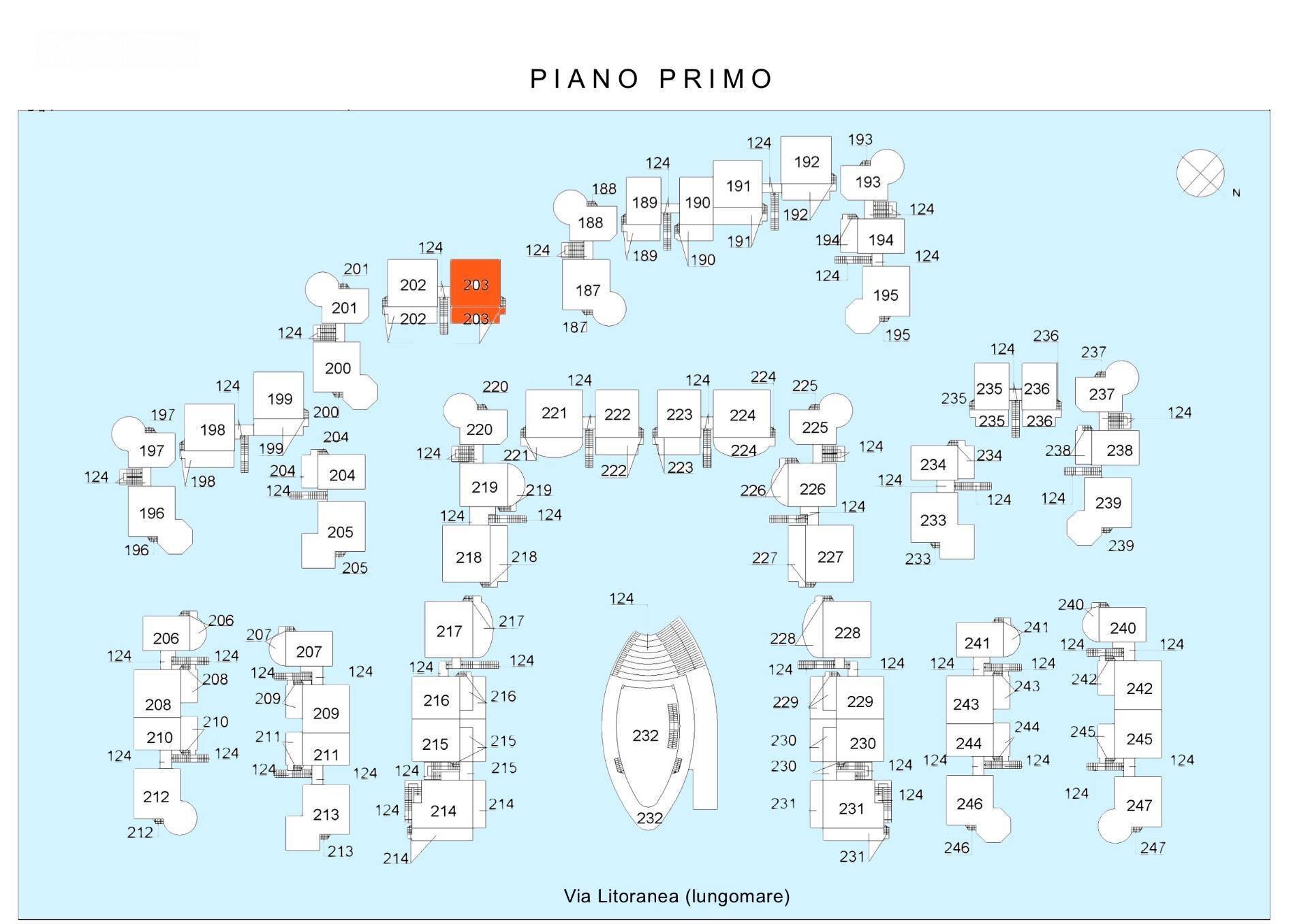 Foto 5 - Quadrilocale Via Litoranea - Complesso Costa Conero
 
203, Numana - planimetria 1