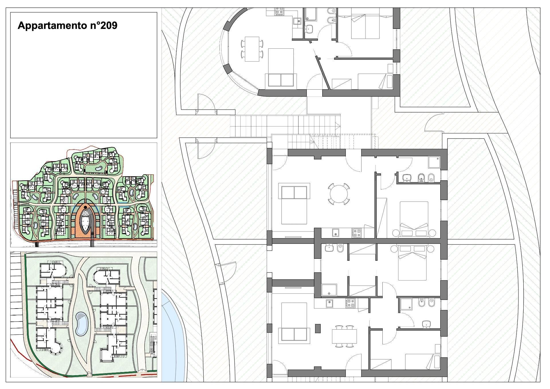 Foto 64 - Bilocale Via Litoranea - Complesso Costa Conero
 
209, Numana - planimetria 1