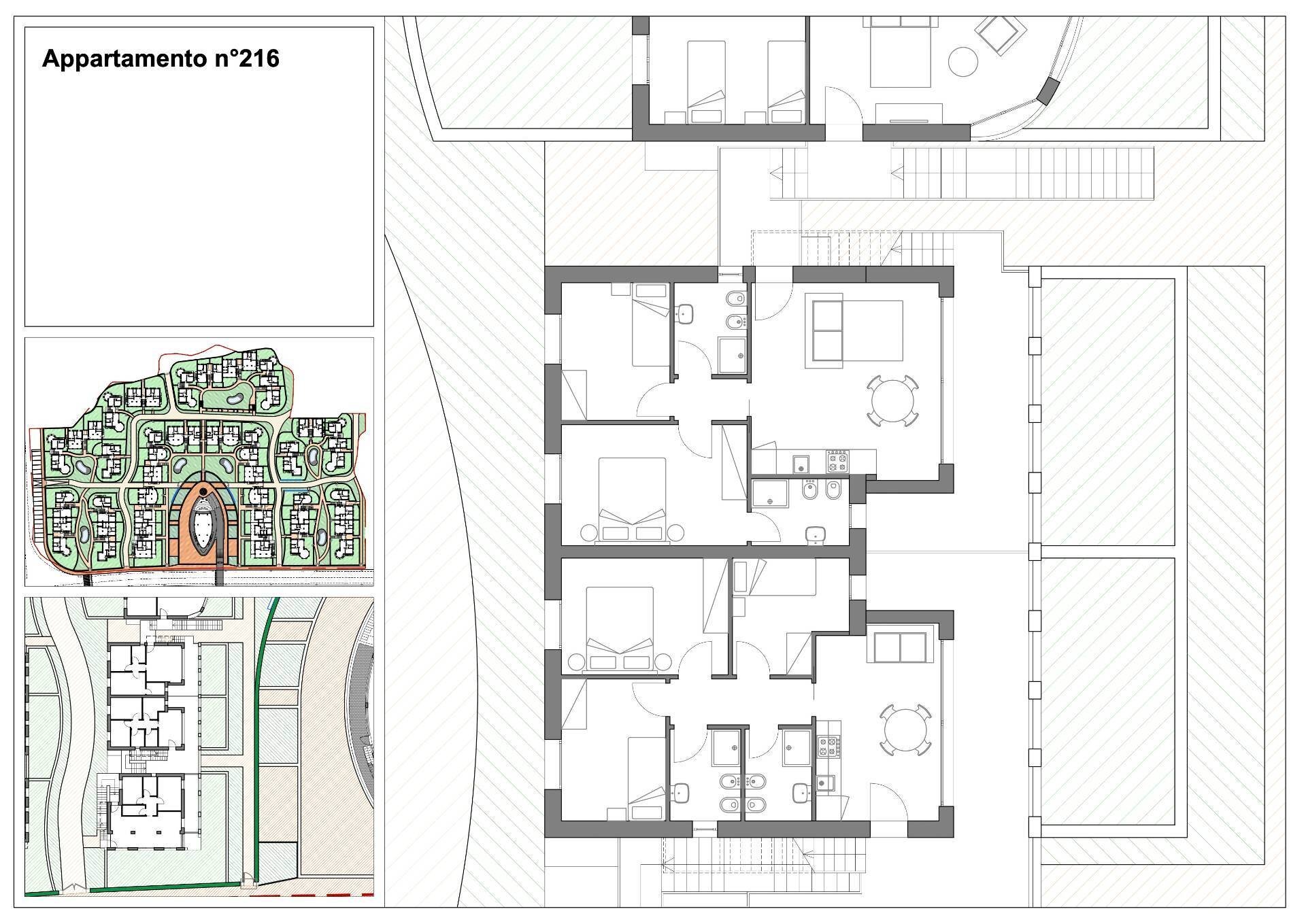 Foto 8 - Three-room apartment Via Litoranea - Complesso Costa Conero
 
216, Numana - floor plans 1