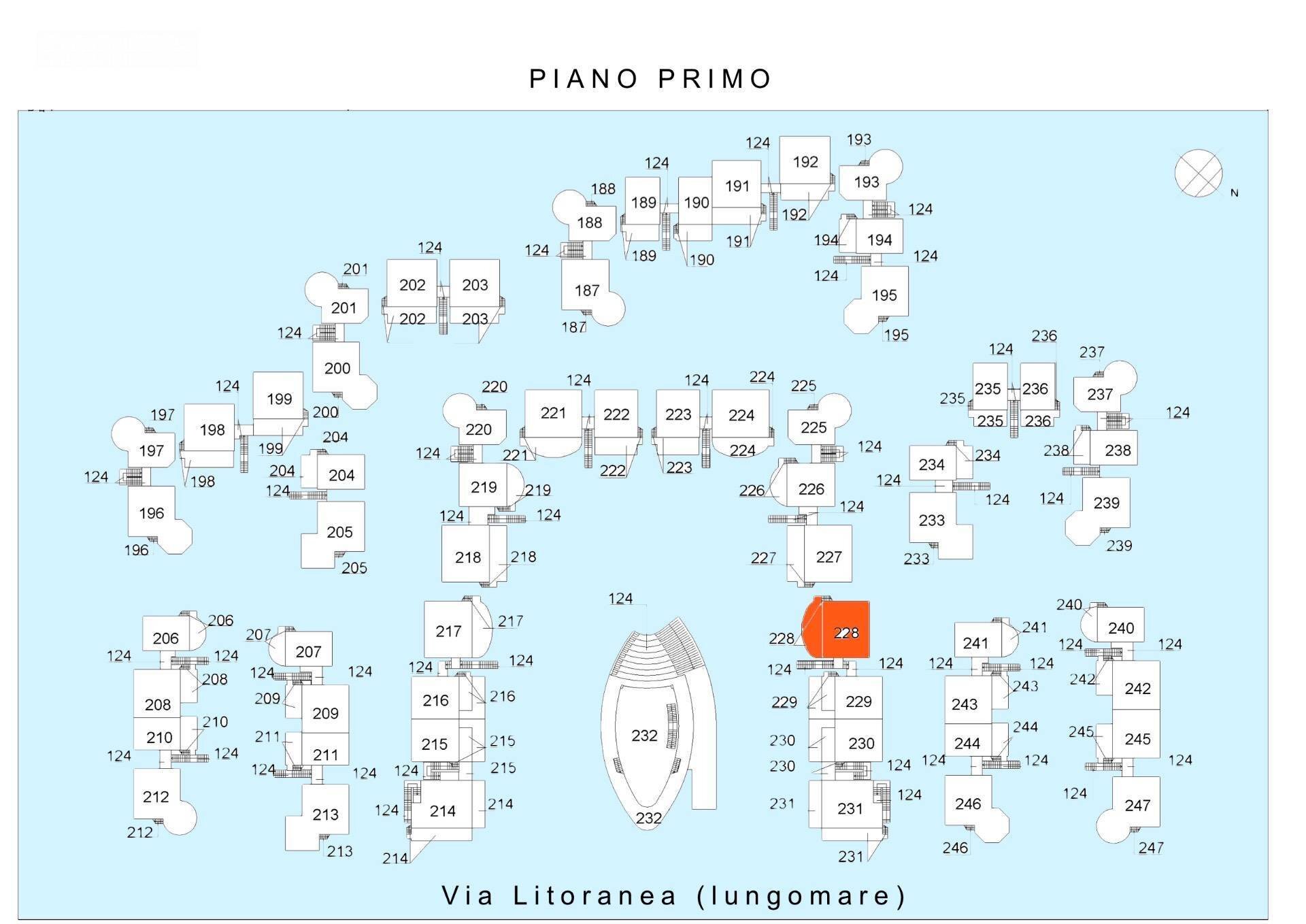 Foto 53 - Trilocale Via Litoranea - Complesso Costa Conero
 
228, Numana - planimetria 1