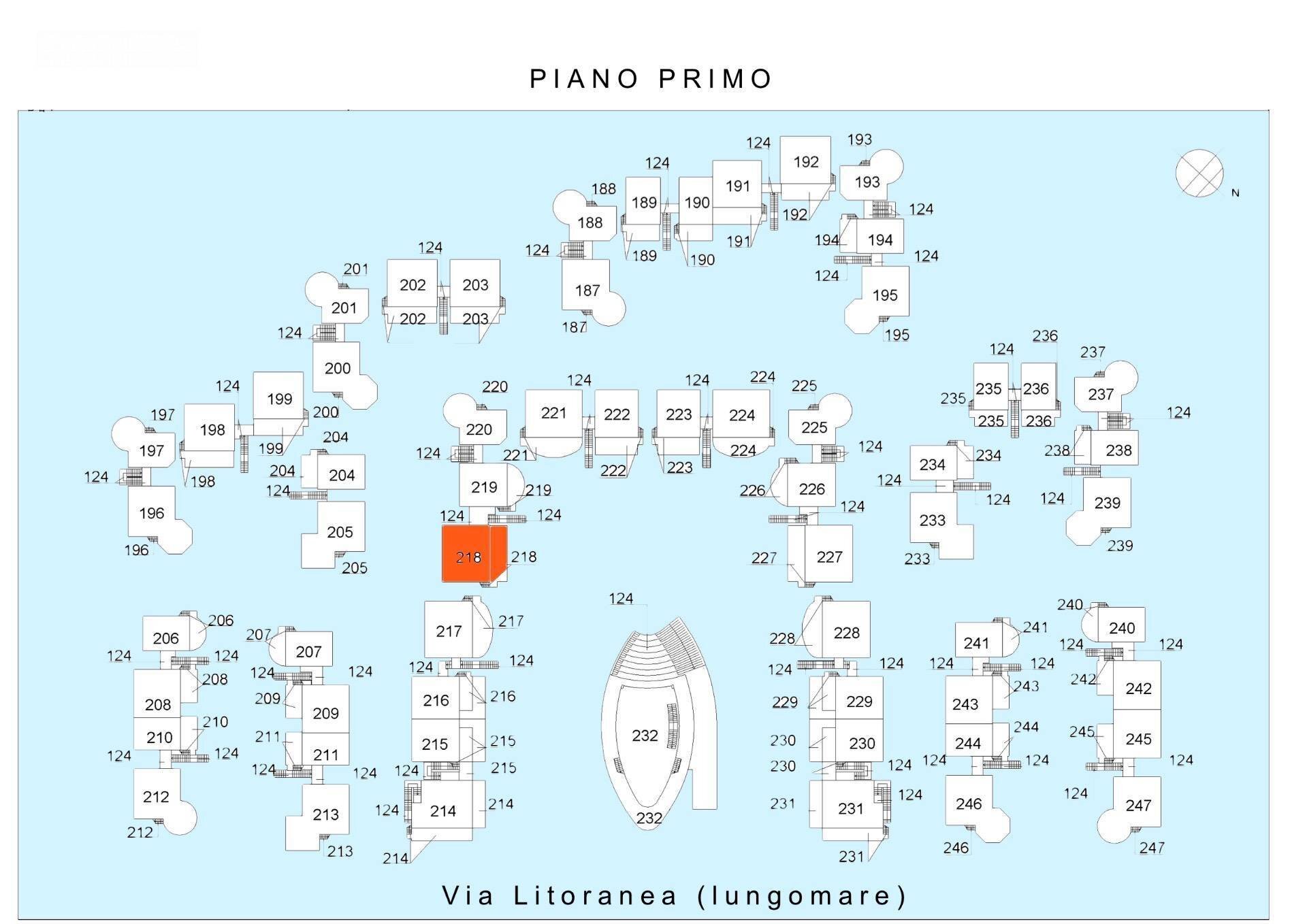 Foto 51 - Quadrilocale Via Litoranea - Complesso Costa Conero
 
218, Numana - planimetria 1