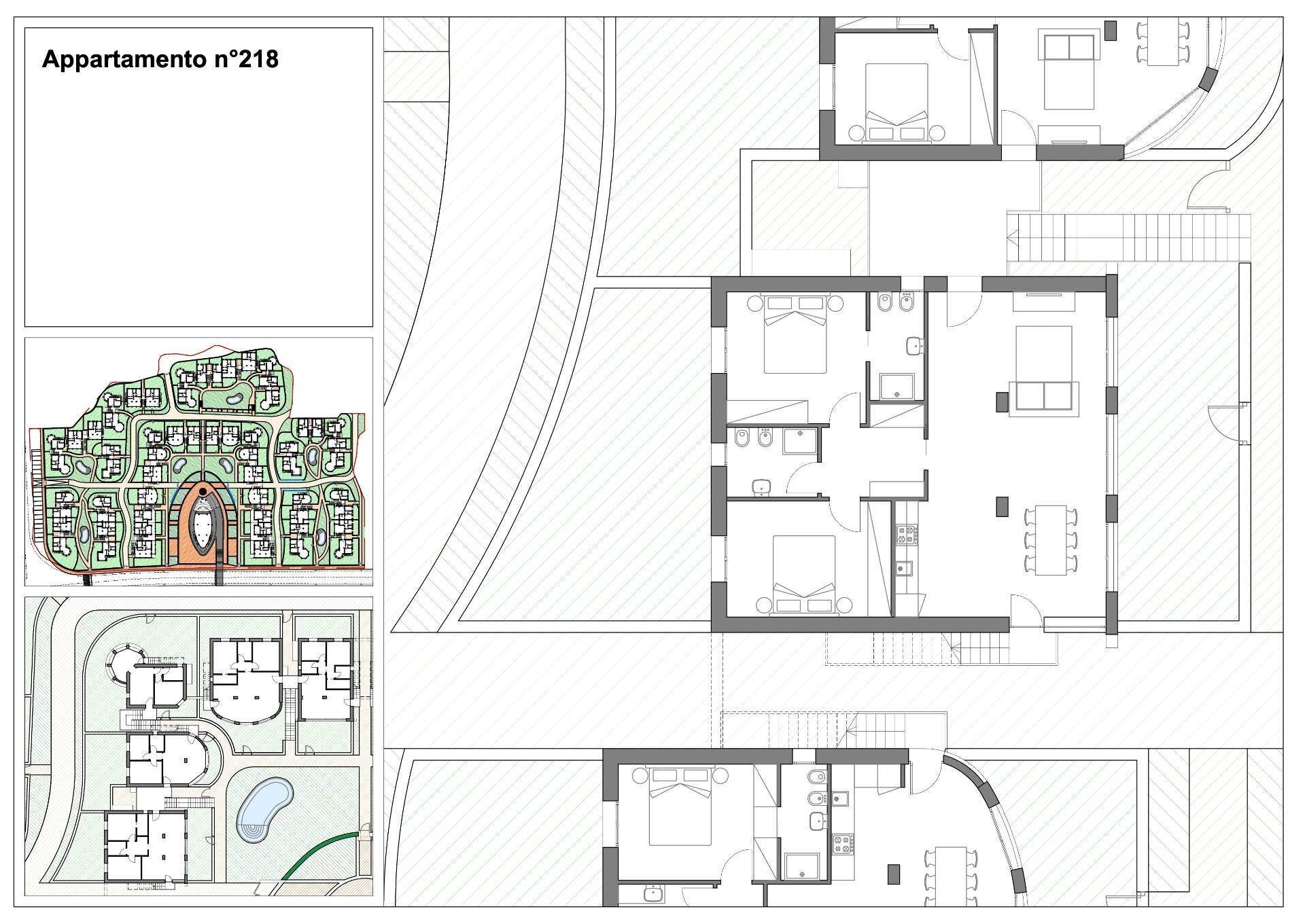 Foto 12 - Four-room apartment Via Litoranea - Complesso Costa Conero
 
218, Numana - floor plans 1