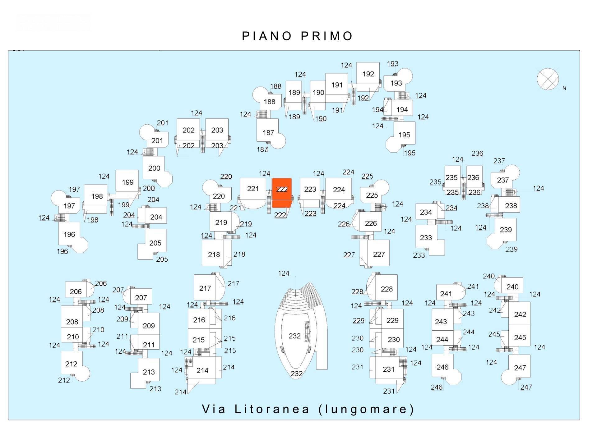 Foto 50 - Quadrilocale Via Litoranea - Complesso Costa Conero
 
222, Numana - planimetria 1